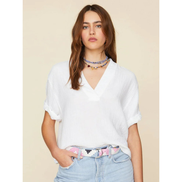 XiRENA Tops Xirena Avery Cotton Gauze Top White Size M Poshmark